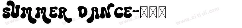 Summer Dance字体转换